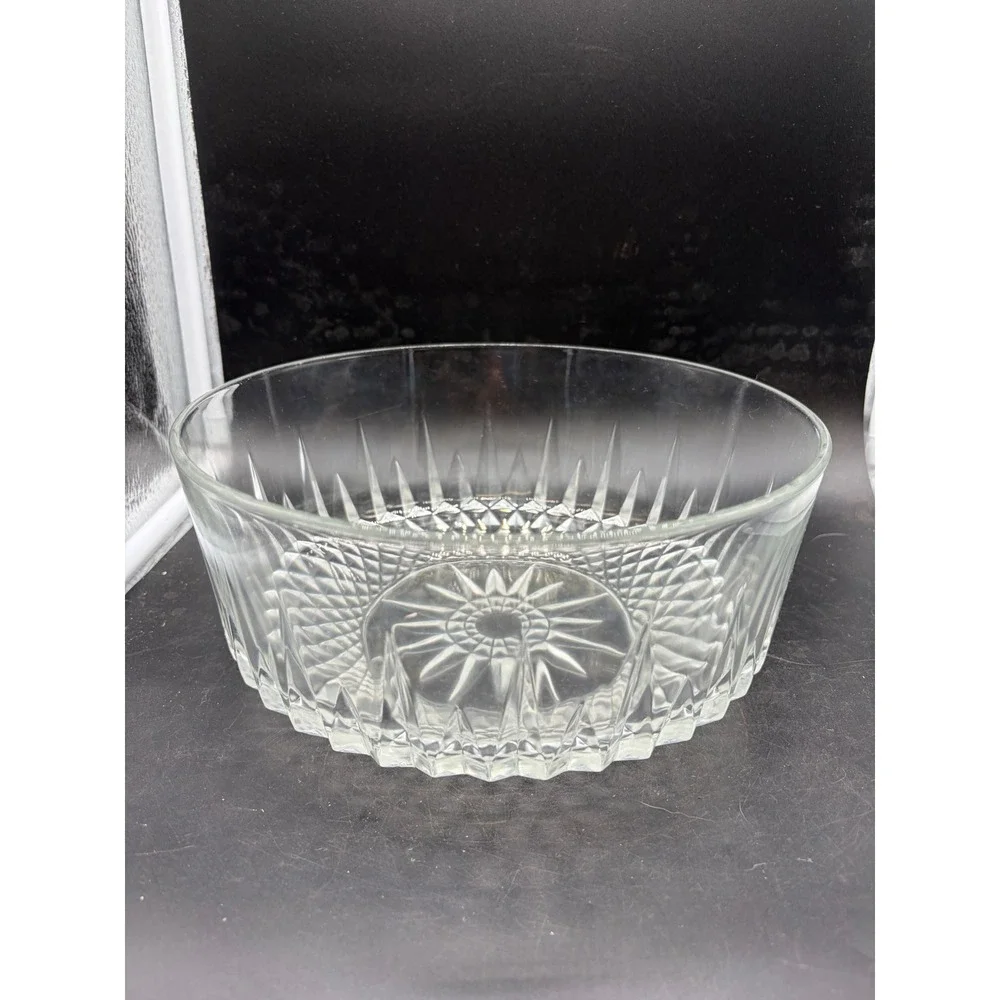 Vintage clear pressed